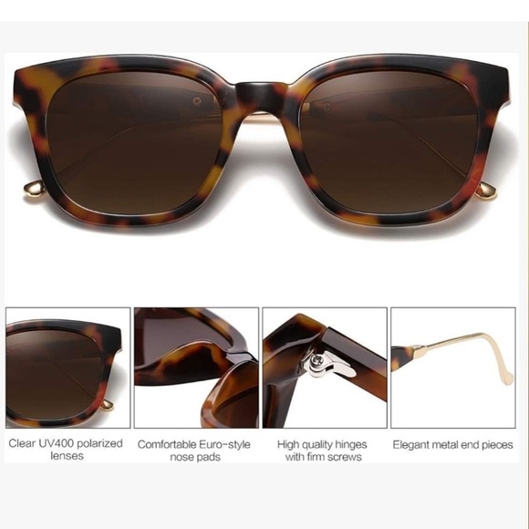 SOJOS Classic Square Polarized Sunglasses UV400 Sunnies SJ2050 - Picture 4 of 4